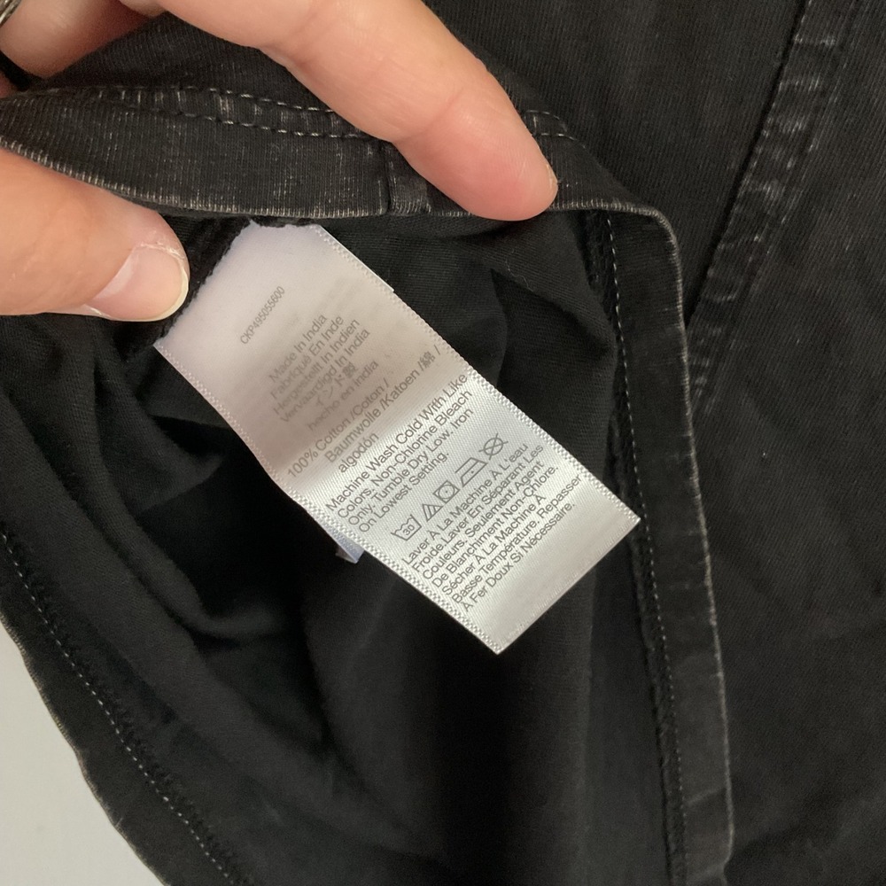 Madewell Womens Small Essential Slim Tee Lightweight Cotton Black Crew Neck - Picture 5 of 7